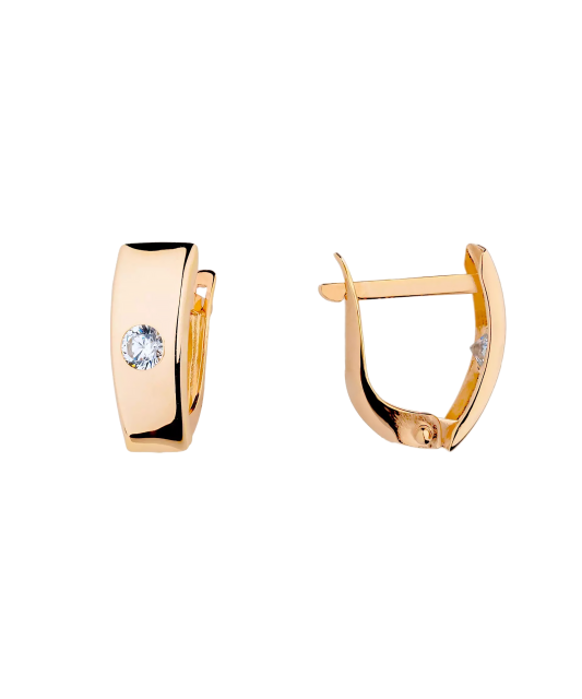 Kuldkõrvarõngad tsirkoonidega