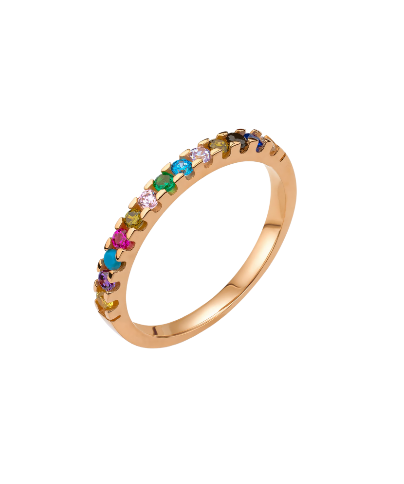 Золотое кольцо с цирконами