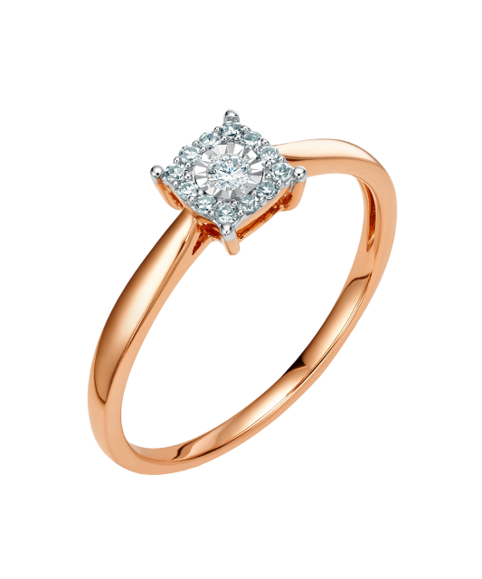 Золотое кольцо с бриллиантами