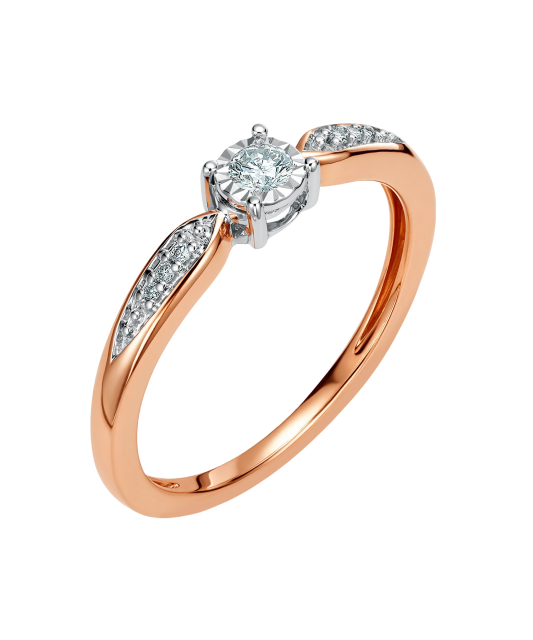 Kuldsõrmus briljandiga - Goldinga