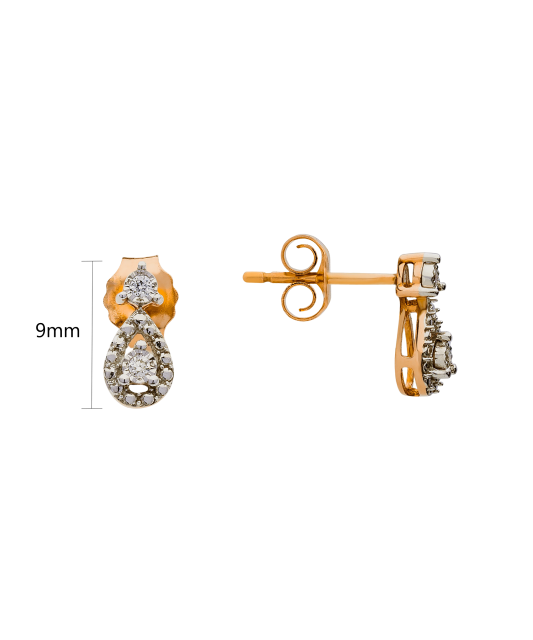 Kuldkõrvarõngad briljantidega - Goldinga