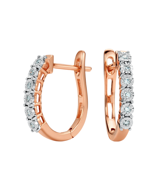 Kuldkõrvarõngad briljantidega - Goldinga