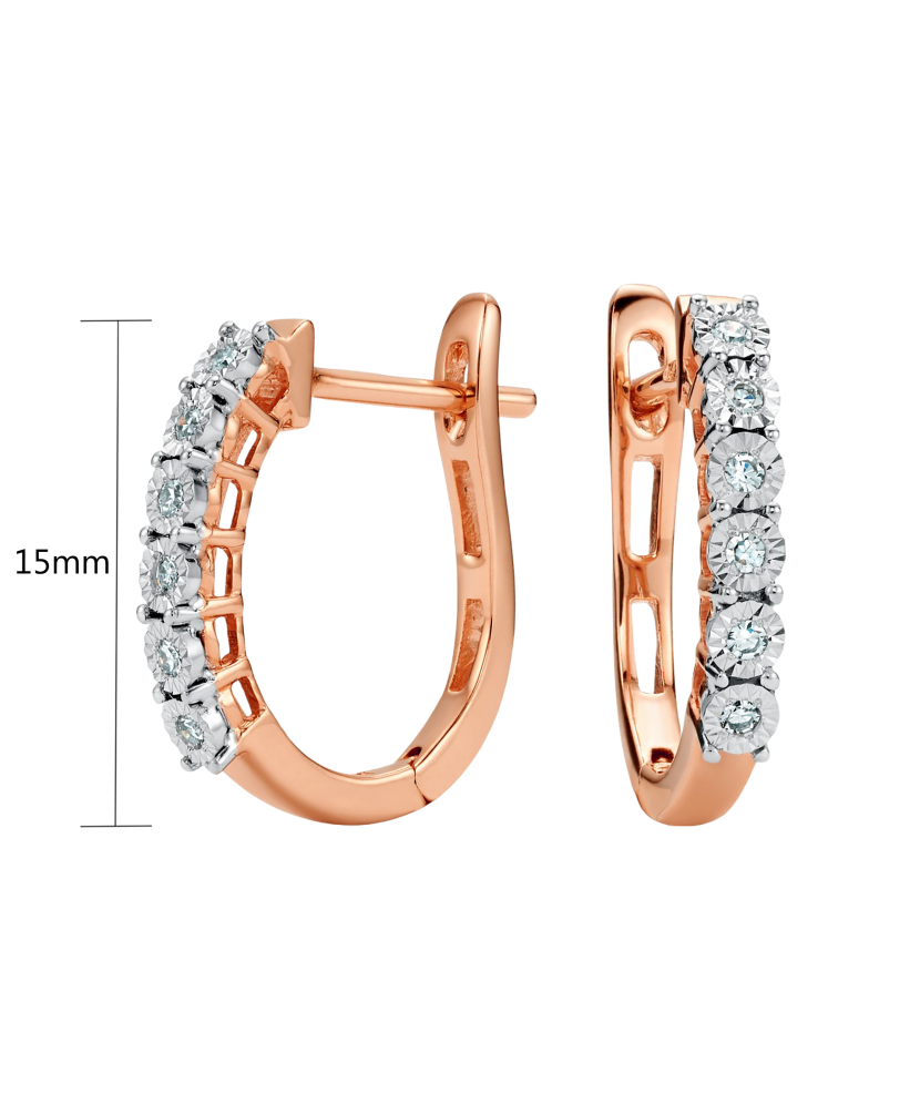 Kuldkõrvarõngad briljantidega - Goldinga