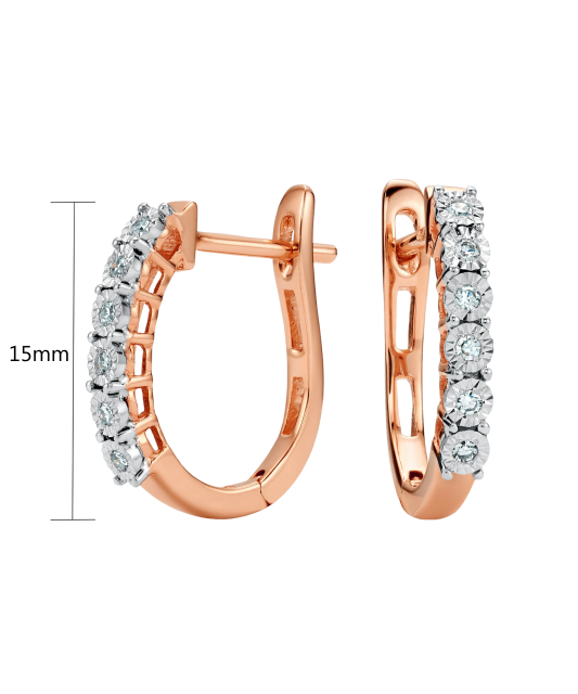 Kuldkõrvarõngad briljantidega - Goldinga