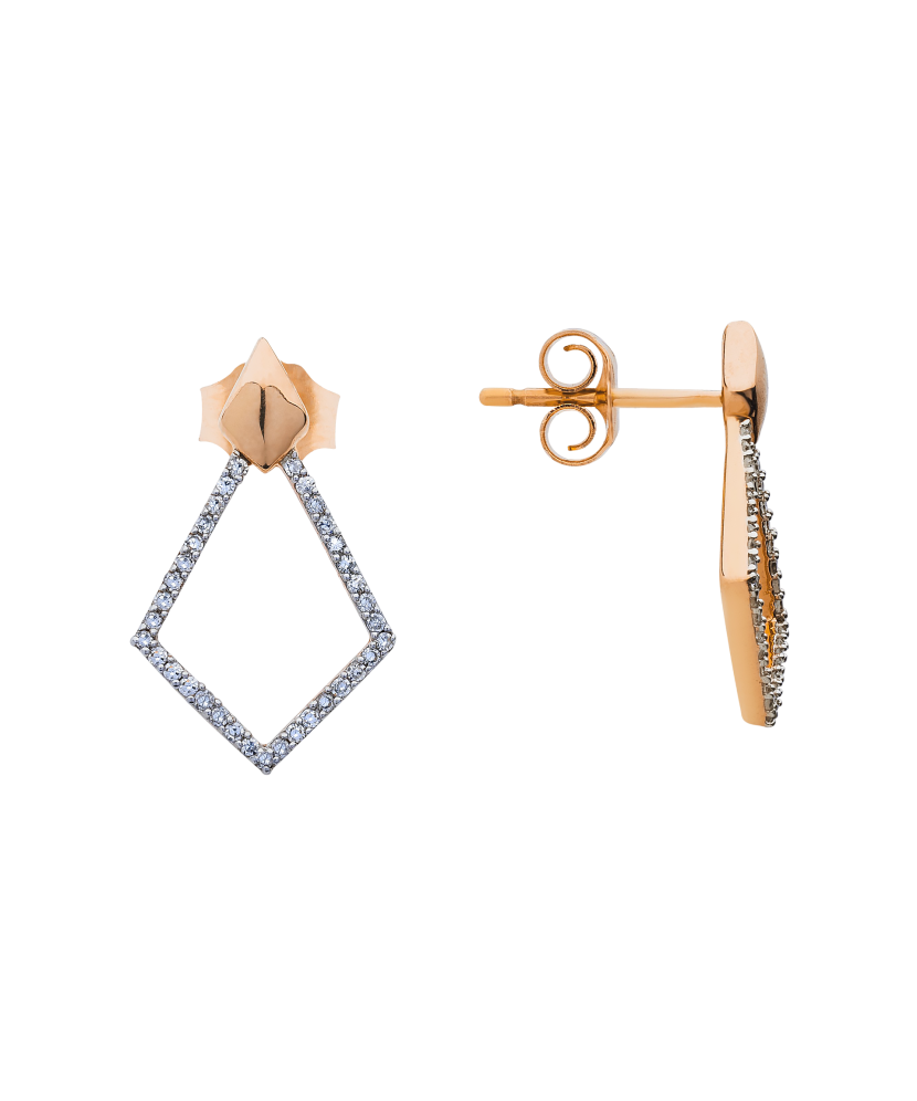 Kuldkõrvarõngad briljantidega - Goldinga