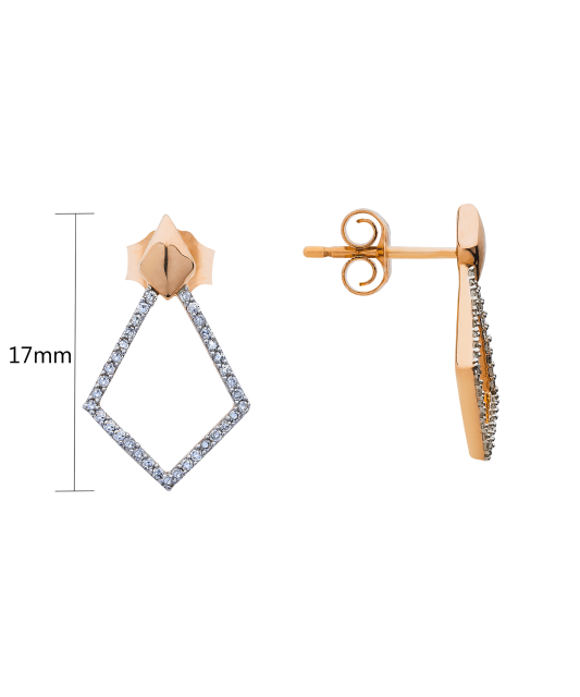 Kuldkõrvarõngad briljantidega - Goldinga