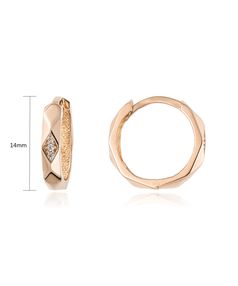 Kuldkõrvarõngad tsirkoonidega