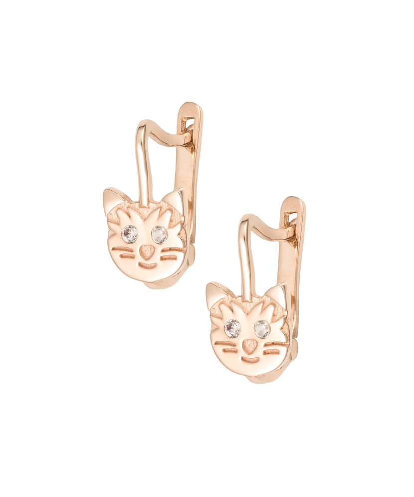 Kuldkõrvarõngad tsirkoonidega