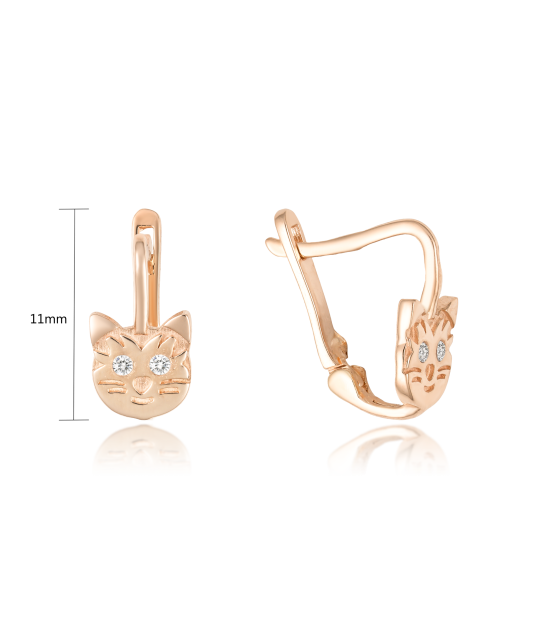 Kuldkõrvarõngad tsirkoonidega