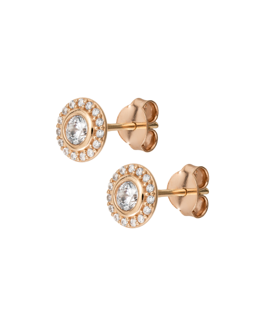 Kuldkõrvarõngad tsirkoonidega