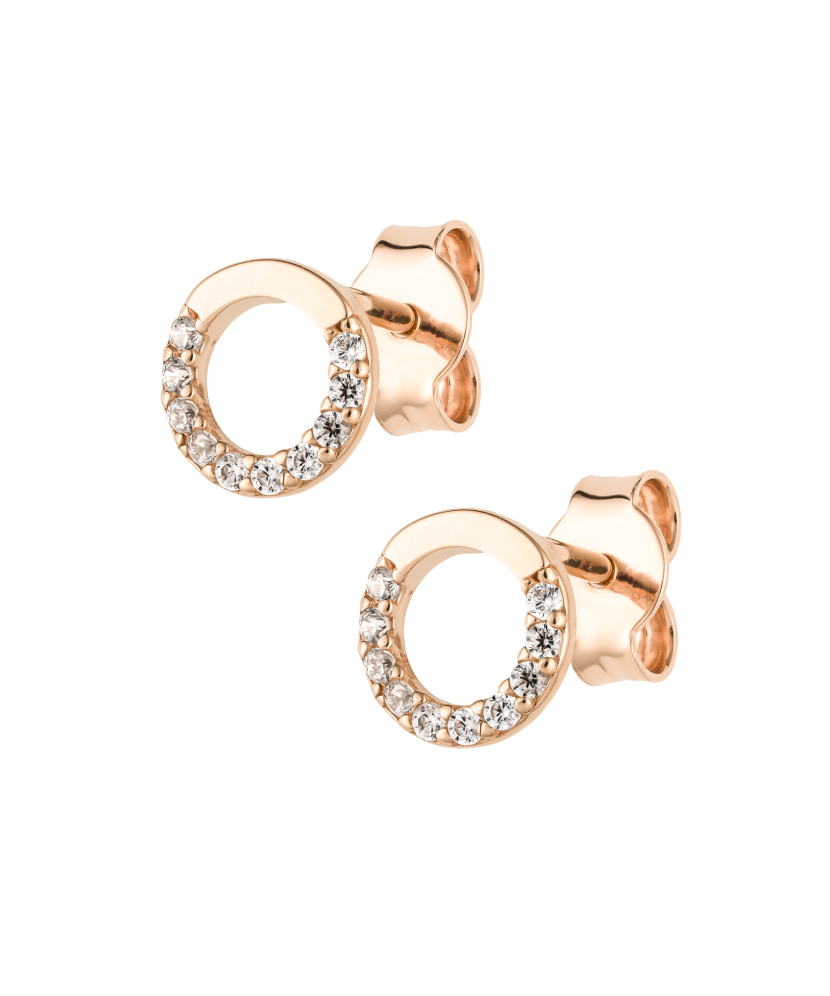 Kuldkõrvarõngad tsirkoonidega