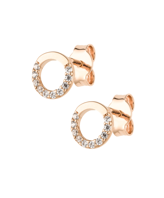 Kuldkõrvarõngad tsirkoonidega