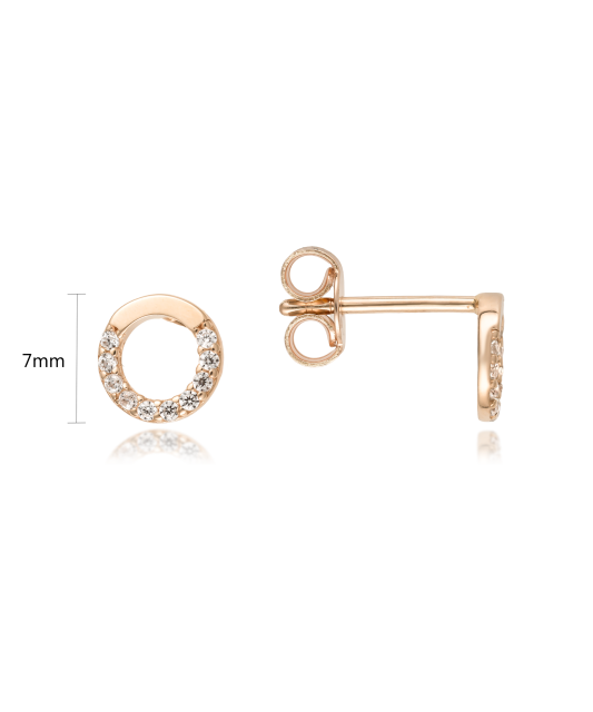 Kuldkõrvarõngad tsirkoonidega