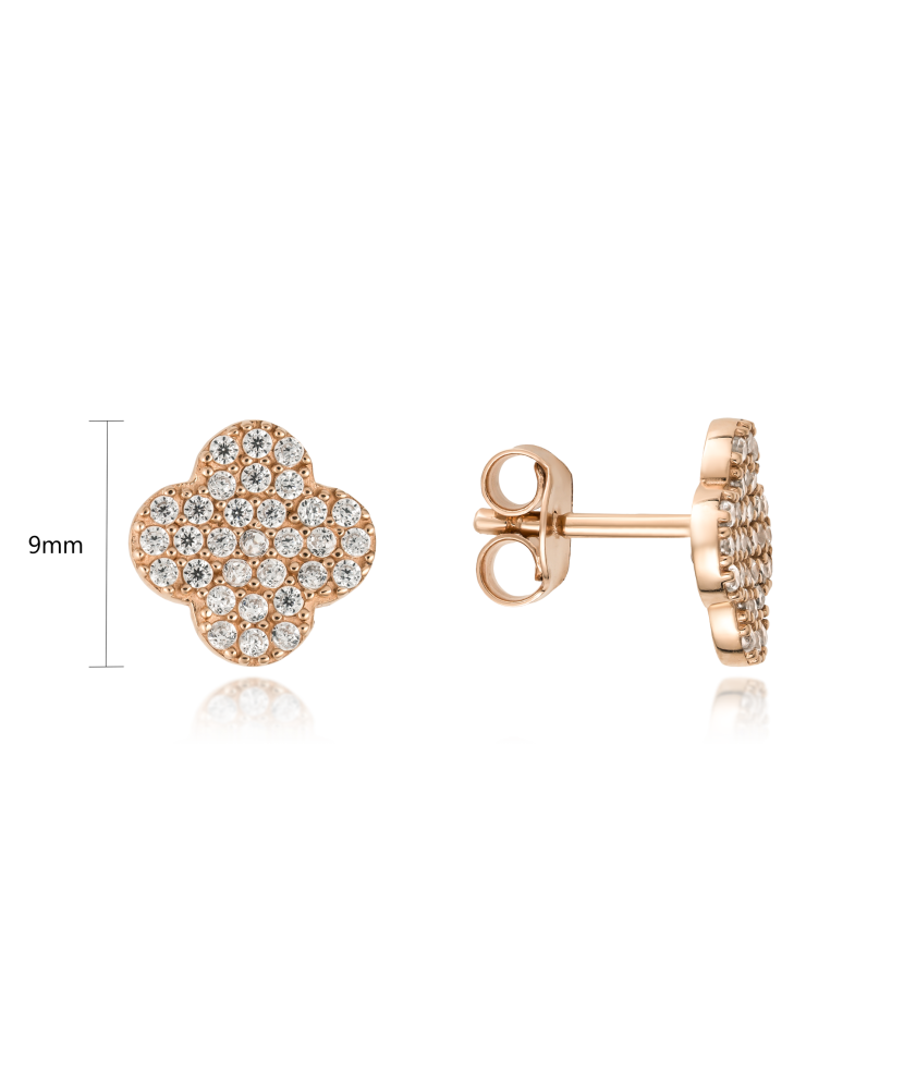 Kuldkõrvarõngad tsirkoonidega