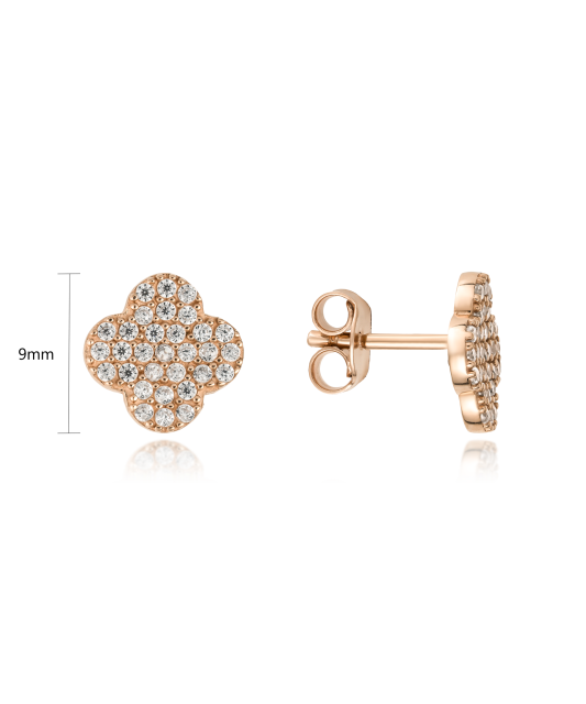 Золотые серьги с цирконами