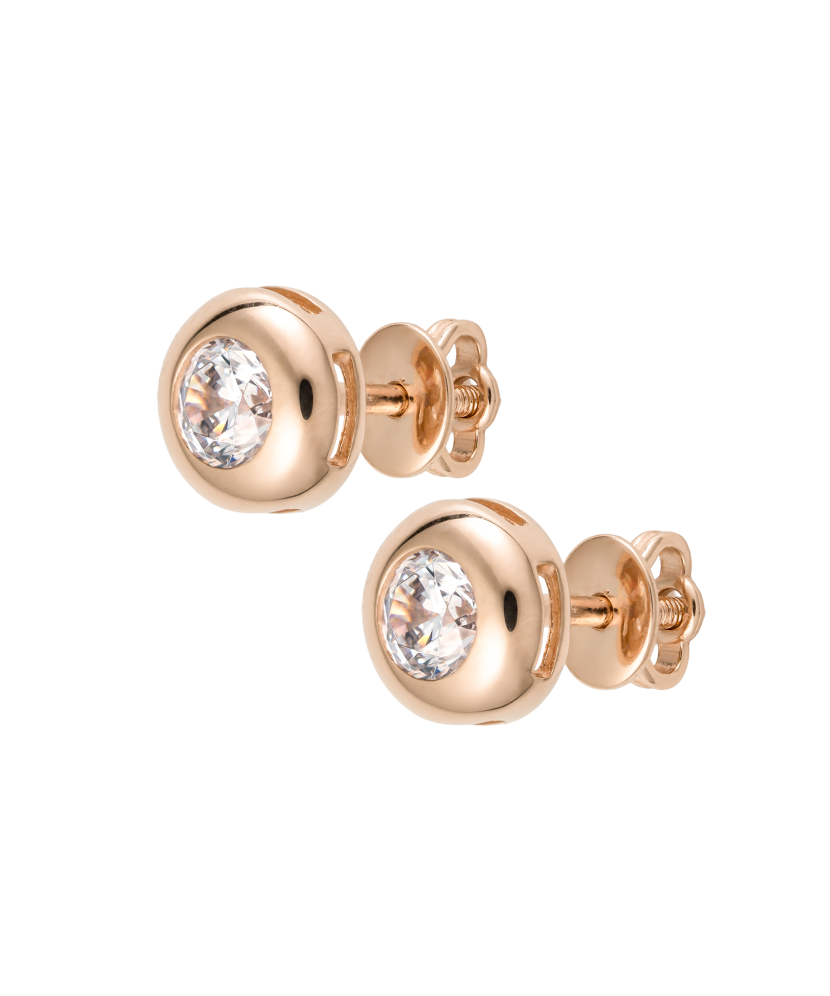 Kuldkõrvarõngad tsirkoonidega