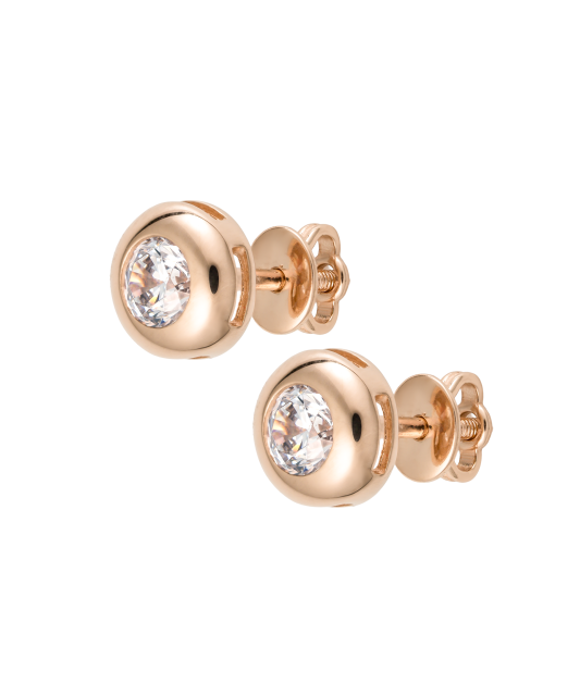 Kuldkõrvarõngad tsirkoonidega