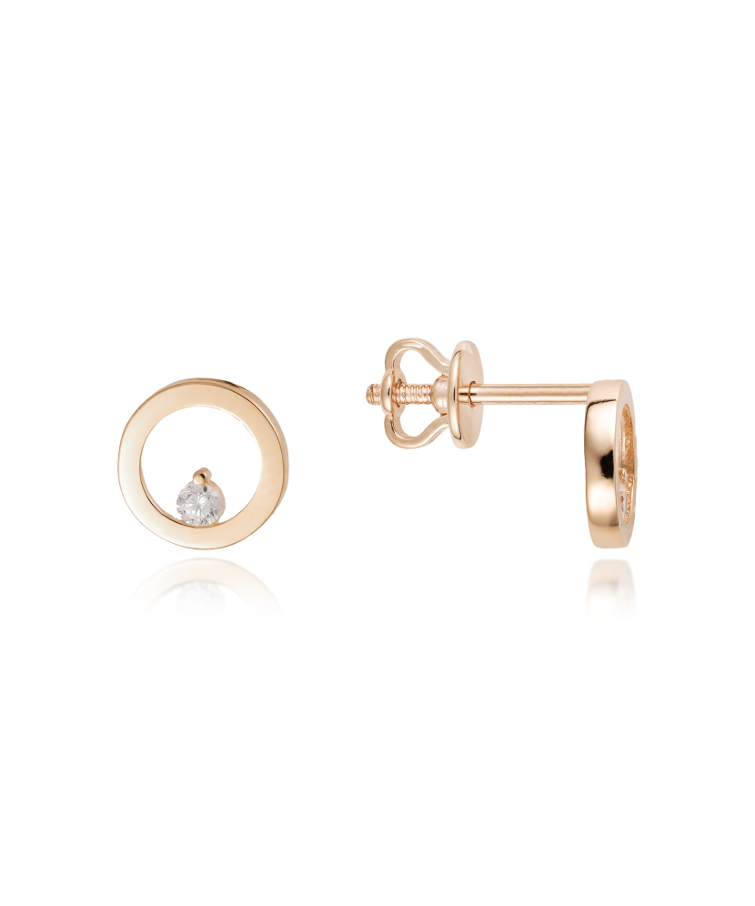 Kuldkõrvarõngad tsirkoonidega