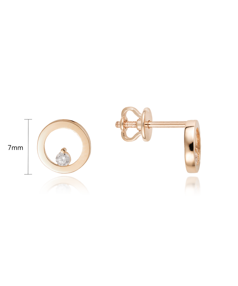 Kuldkõrvarõngad tsirkoonidega