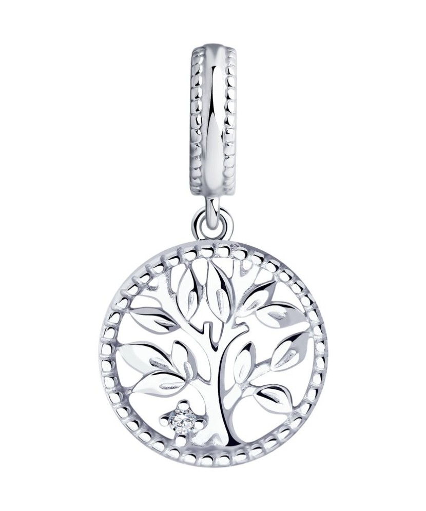 Sidabrinis pakabukas su cirkoniu "Gyvybės medis" - Sidabriniai pakabukai - Goldinga