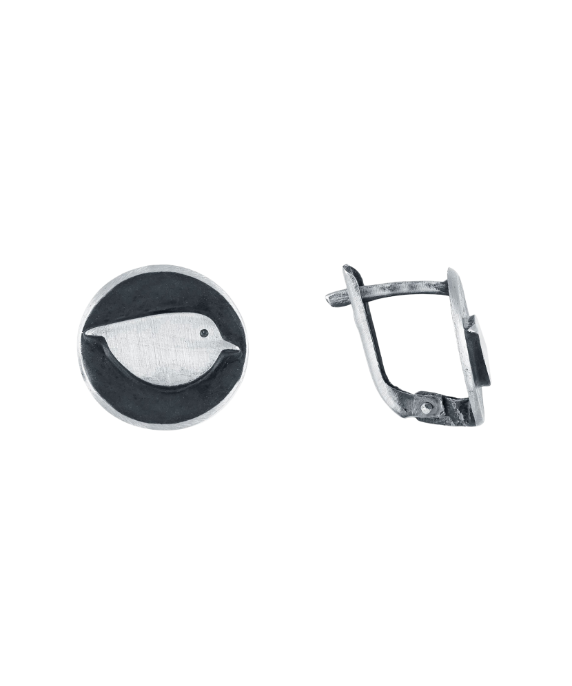 Hõbekõrvarõngad "lind"