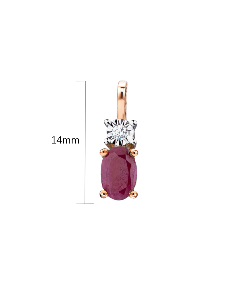 Kuldripats rubiini ja briljandiga - Goldinga