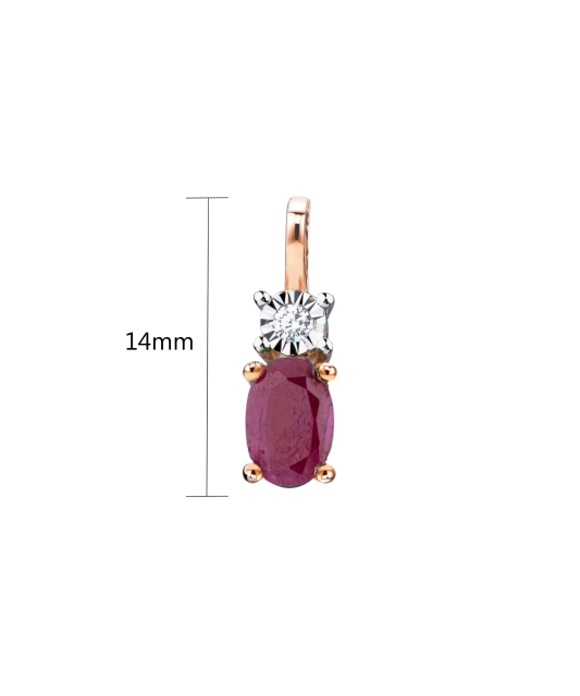 Kuldripats rubiini ja briljandiga - Goldinga