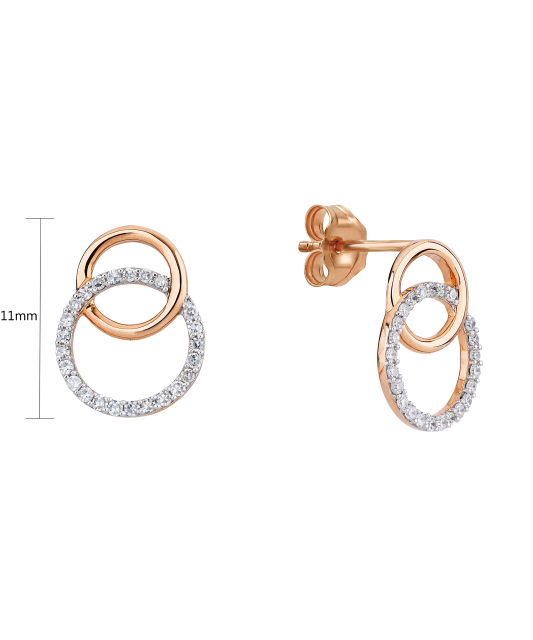 Kuldkõrvarõngad briljantidega