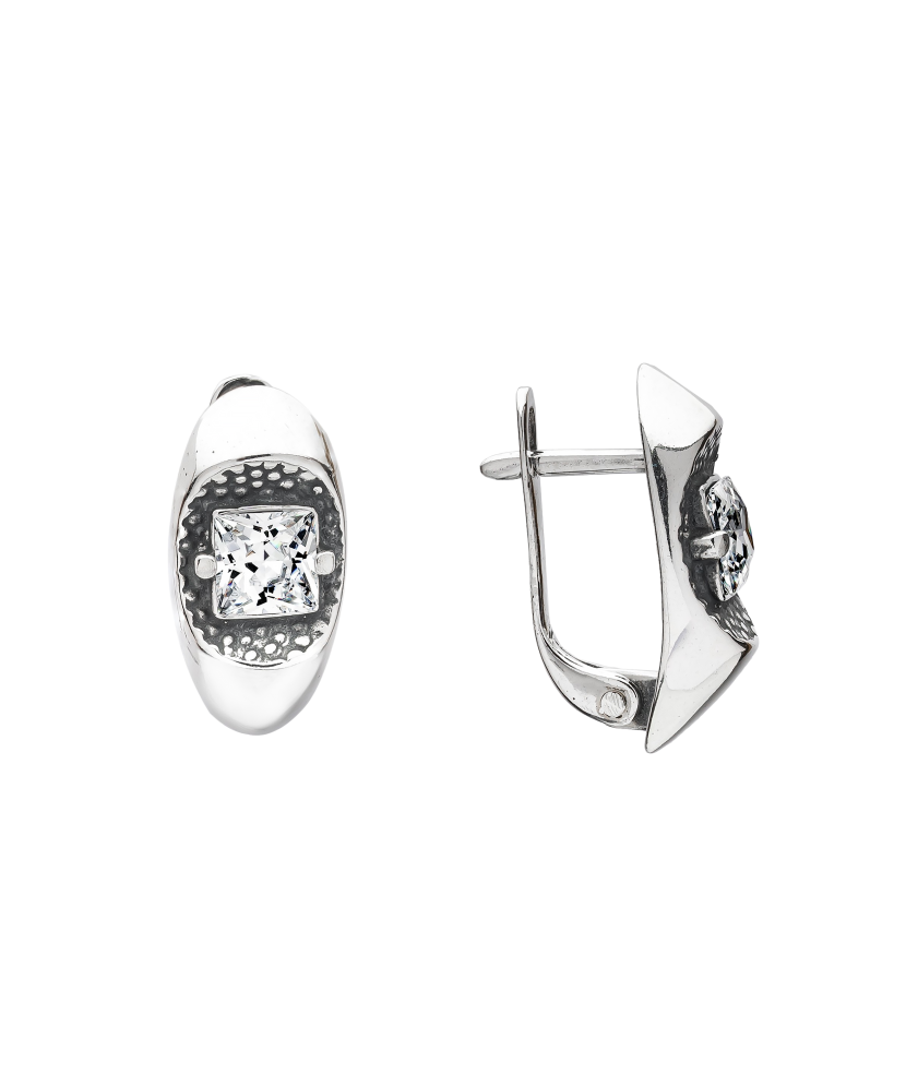 Hõbekõrvarõngad tsirkooniga - Goldinga