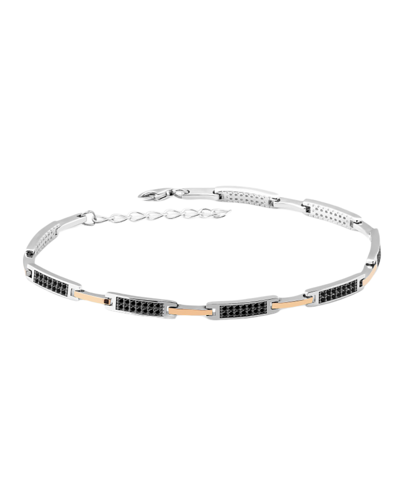 Hõbekäevõru tsirkoonidega kullatud