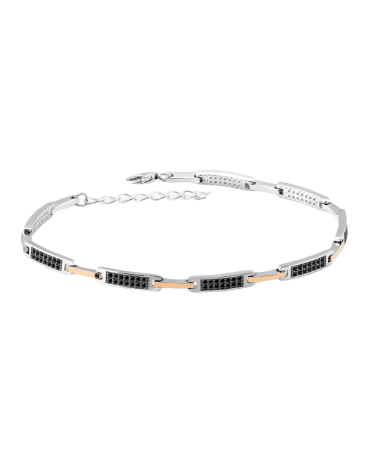 Браслет из позолоченного серебра с цирконами