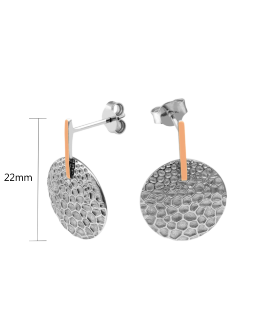 Серьги из позолоченного серебра