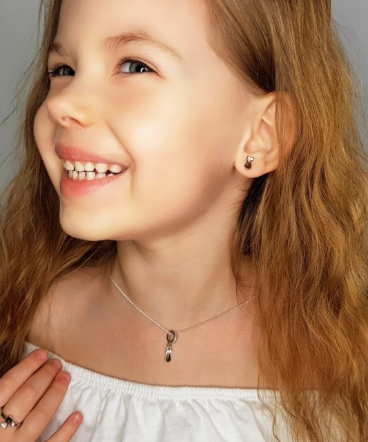 Hõbekõrvarõngad kullatud tsirkoonidega