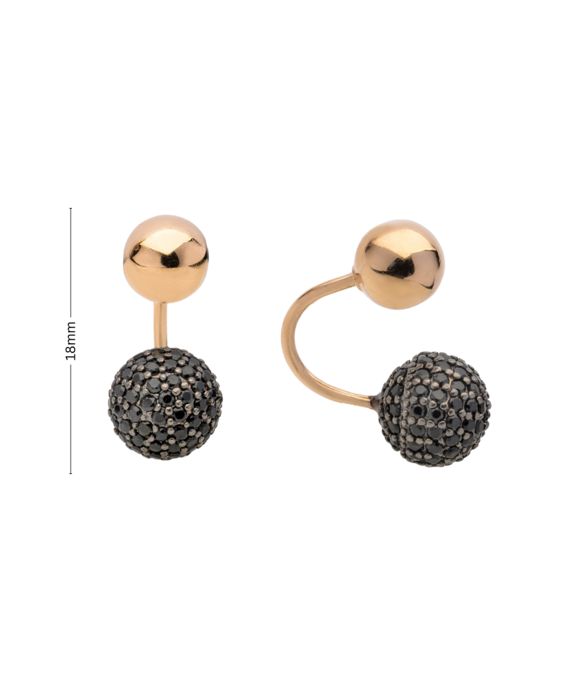 Kuldkõrvarõngad tsirkoonidega Goldinga 03242