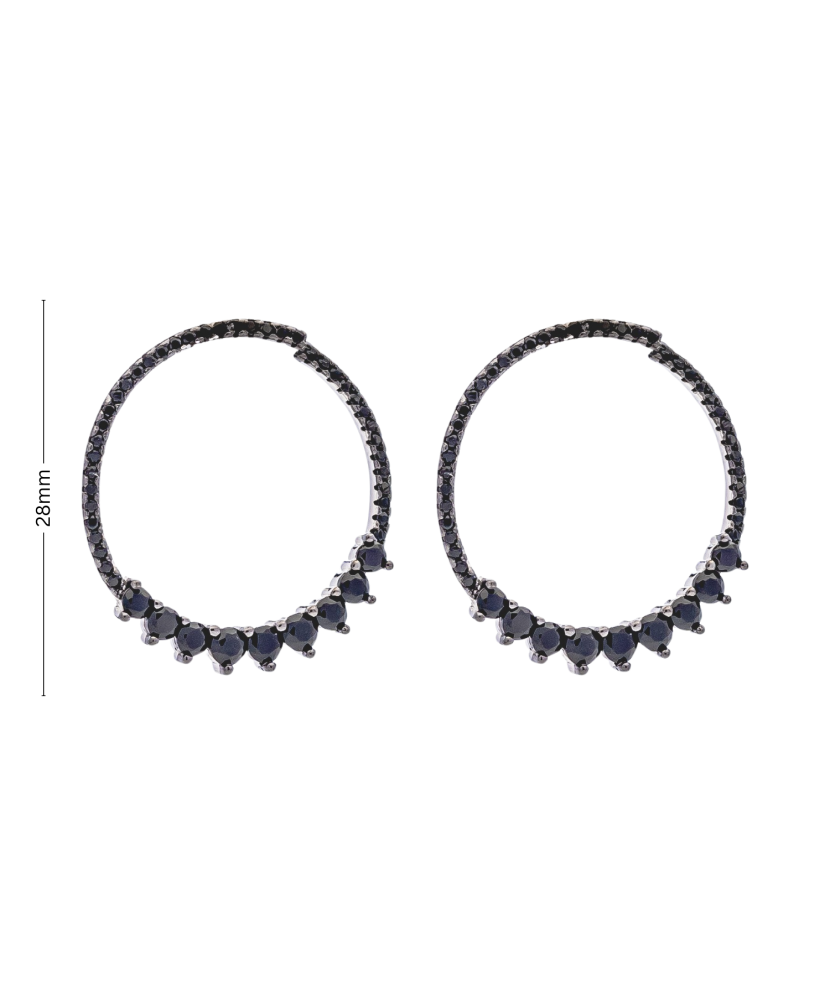 Hõbekõrvarõngad tsirkoonidega - Goldinga