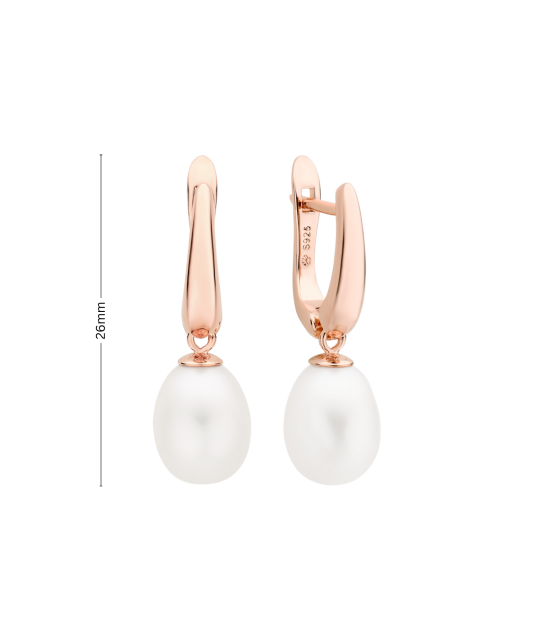 Kullatud Hõbekõrvarõngad pärlite