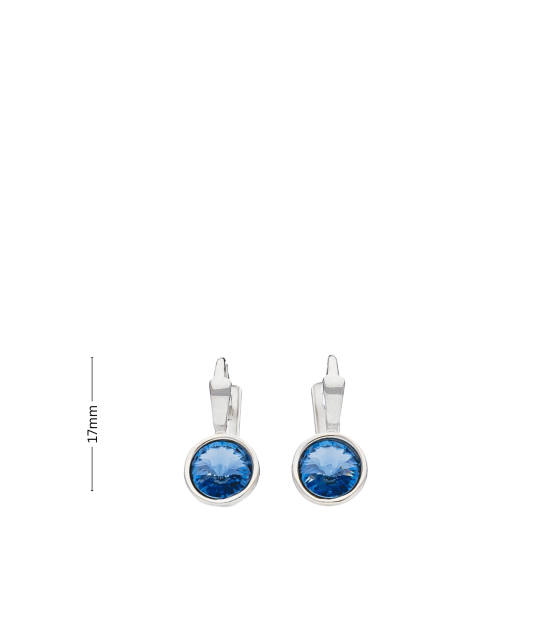 Hõbekõrvarõngad kristallidega - Goldinga