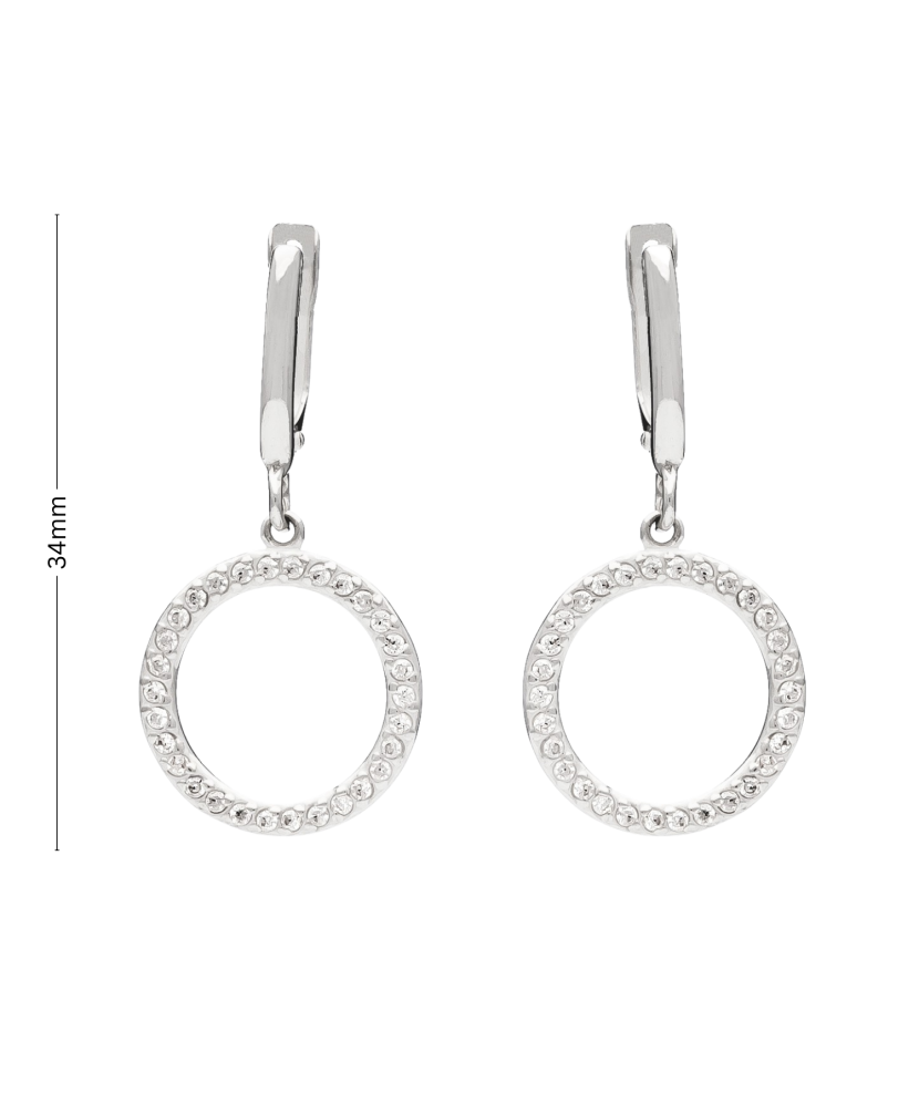 Hõbekõrvarõngad tsirkoonidega - Goldinga