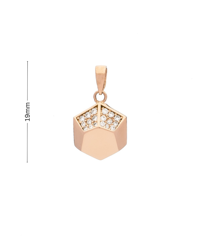 Auksinis pakabukas su cirkoniais Goldinga X8-VX7ZP0204-R/LP