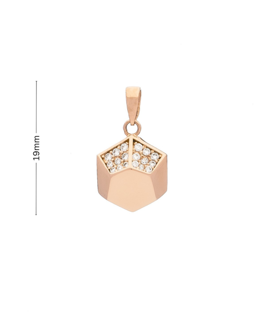 Auksinis pakabukas su cirkoniais Goldinga X8-VX7ZP0204-R/LP