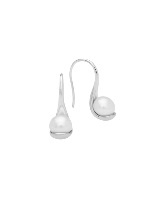 Серьги из серебра с жемчугом