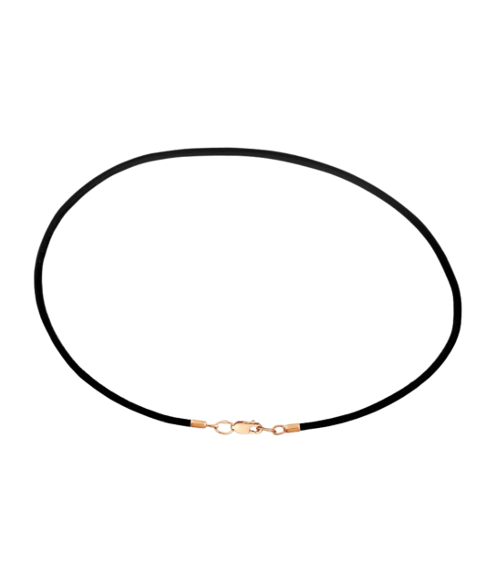 Шнурок из каучука с золотом