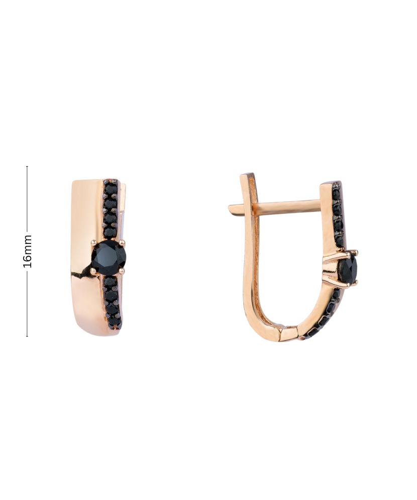 Kuldkõrvarõngad tsirkoonidega