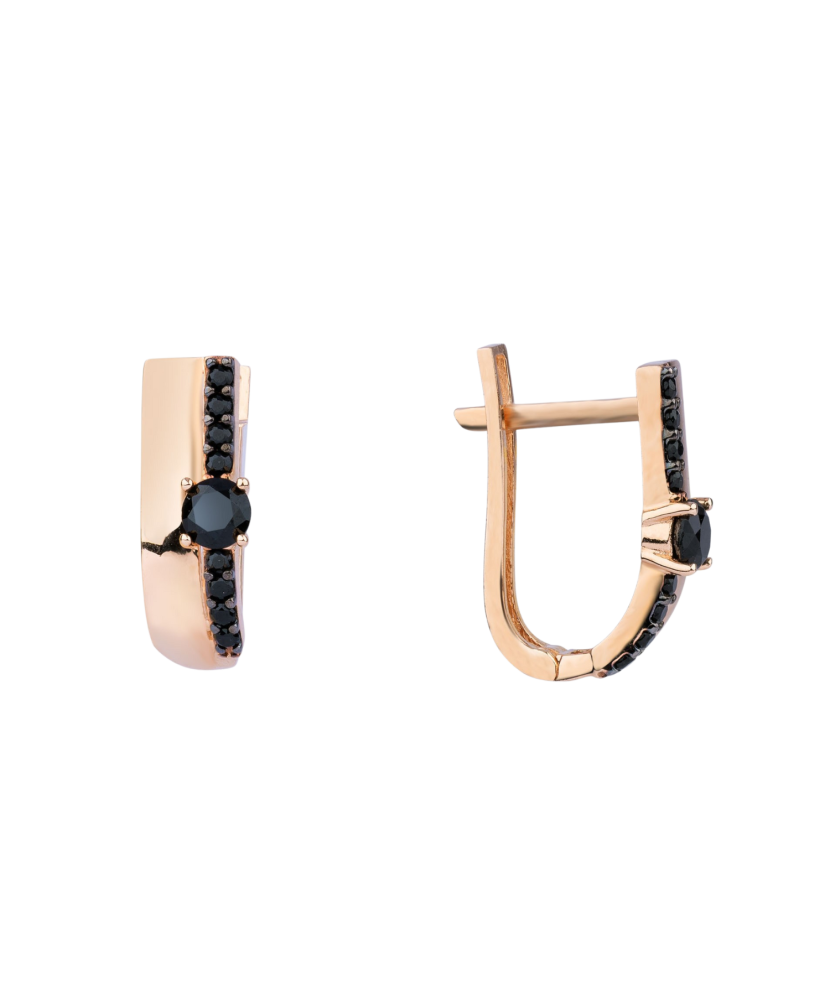 Kuldkõrvarõngad tsirkoonidega