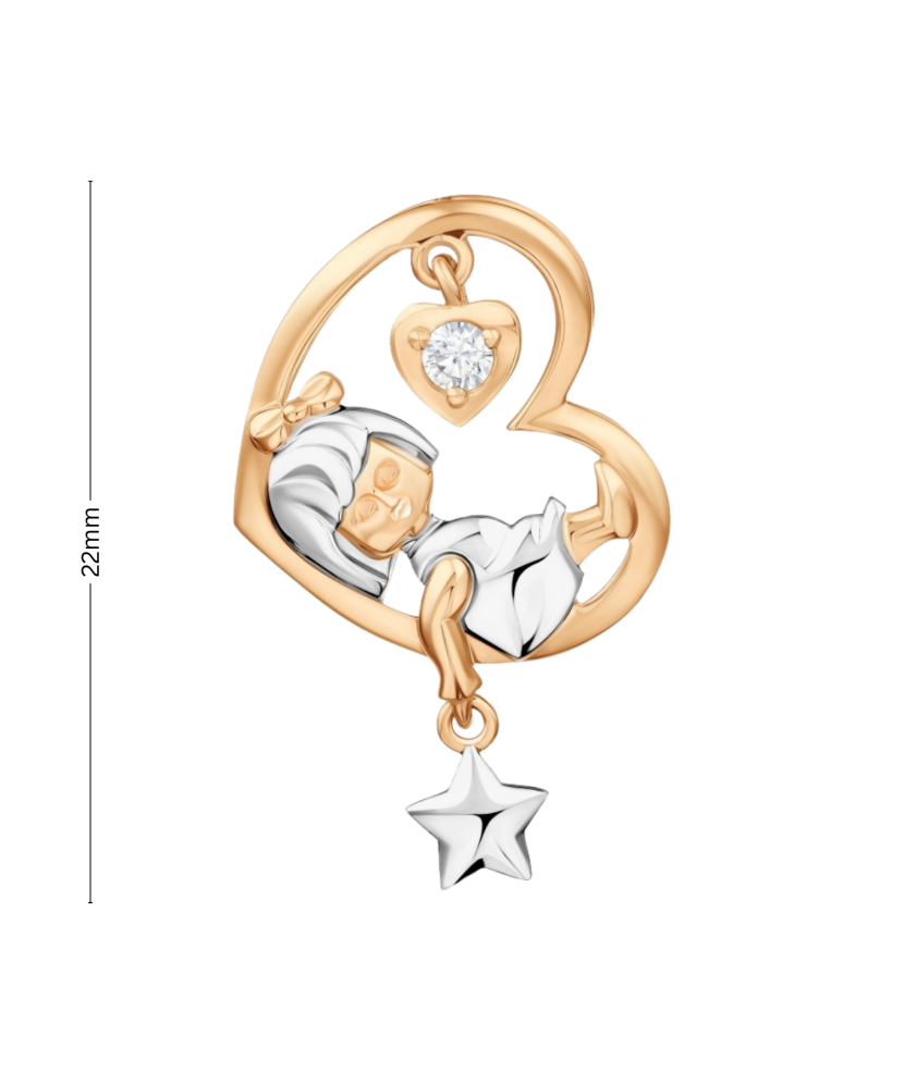 Kuldripats tsirkooniga "Tüdruk kuul"