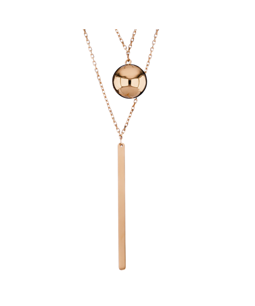 Dviguba auksinė grandinėlė su pakabukais Goldinga 1021