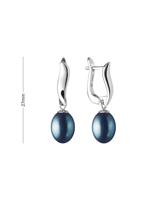 Kullatud hõbekõrvarõngad pärlitega