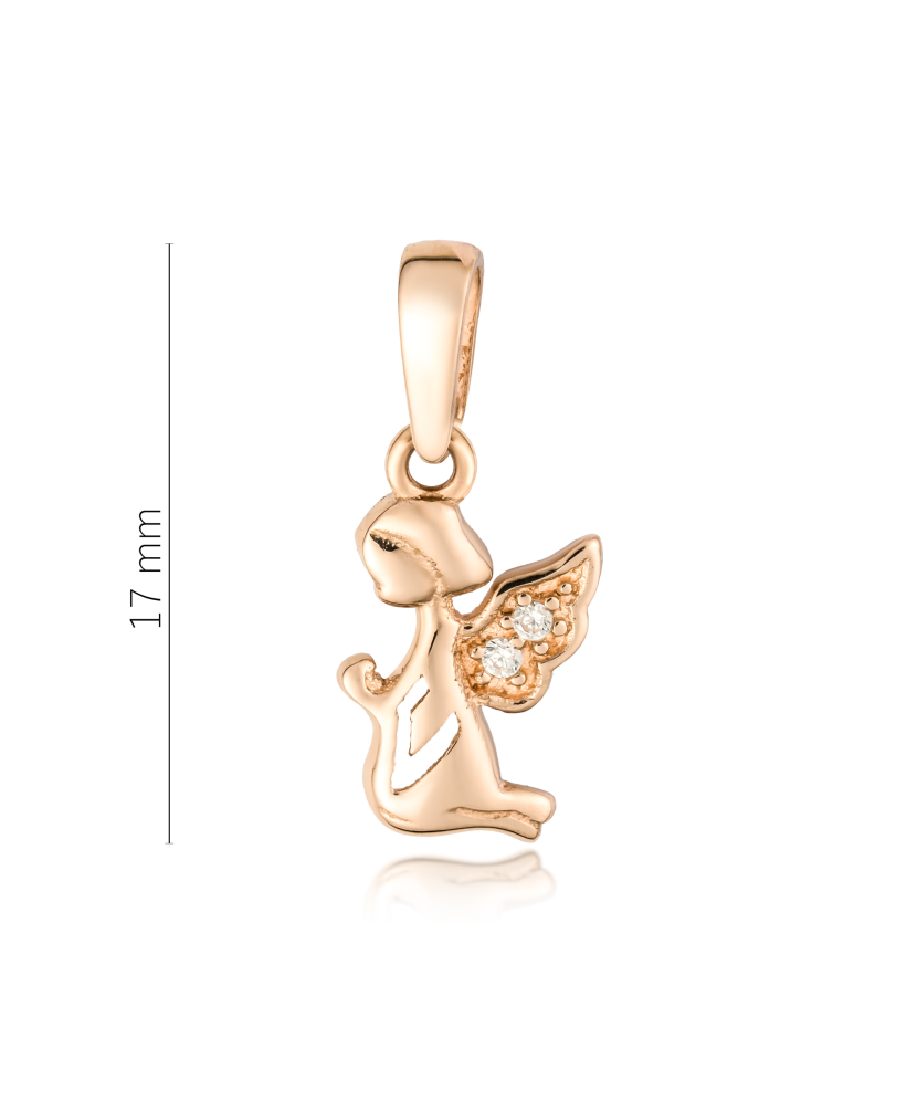 Kuldripats tsirkoonidega "Ingel"