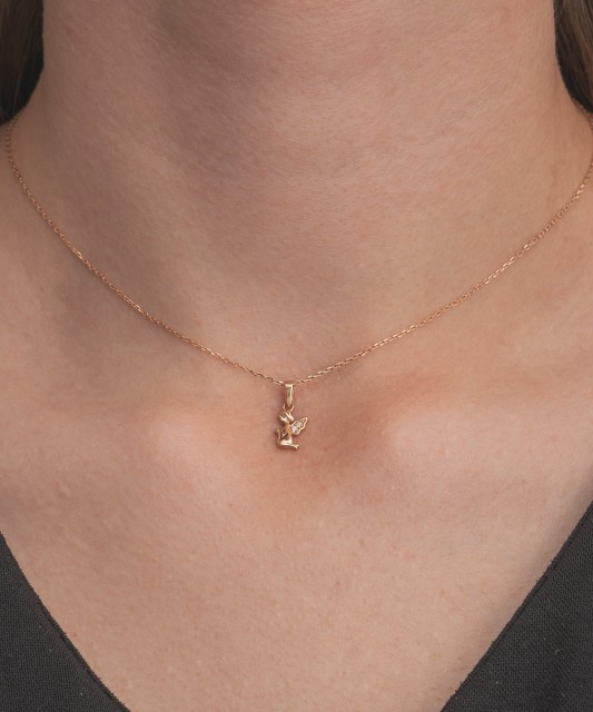 Kuldripats tsirkoonidega "Ingel"