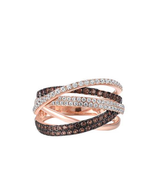 Kullatud Hõbesõrmus tsirkoonidega ja spinelliga